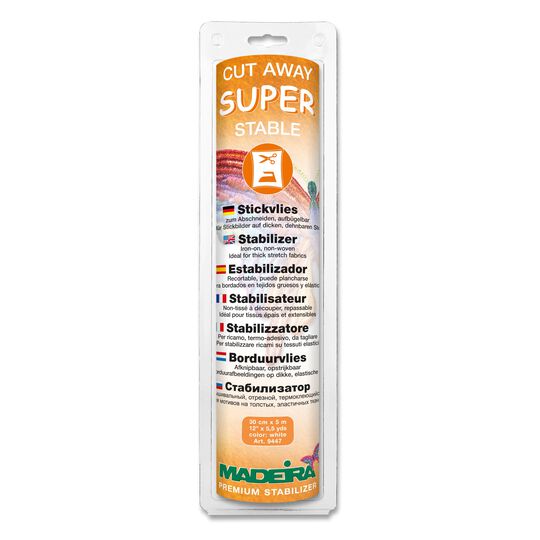 Madeira Super Stable embroidery backing, white image number